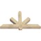 Ekena Millwork Kennewick Rough Sawn Timber Gable Bracket, Douglas Fir, 48"W x 28"H x 4"D x 4"F, 14/12 Pitch GBW048X28X0404KEN00RDF - alternate 5